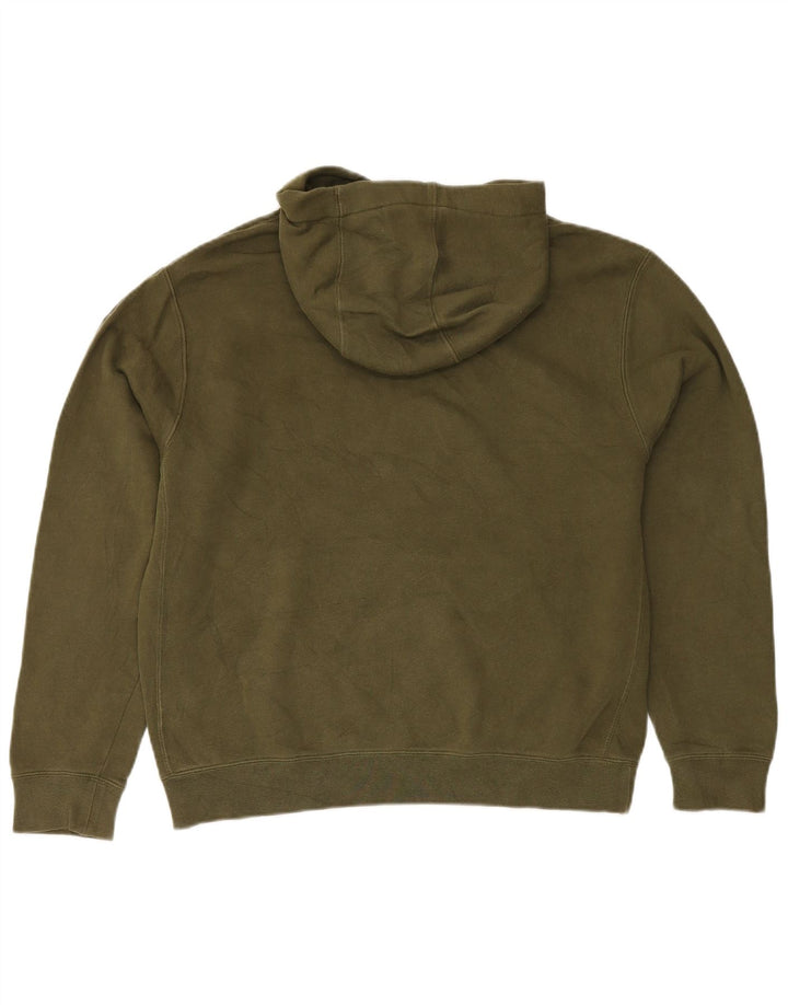 Felpa con cappuccio da uomo Nike, cotone medio kaki