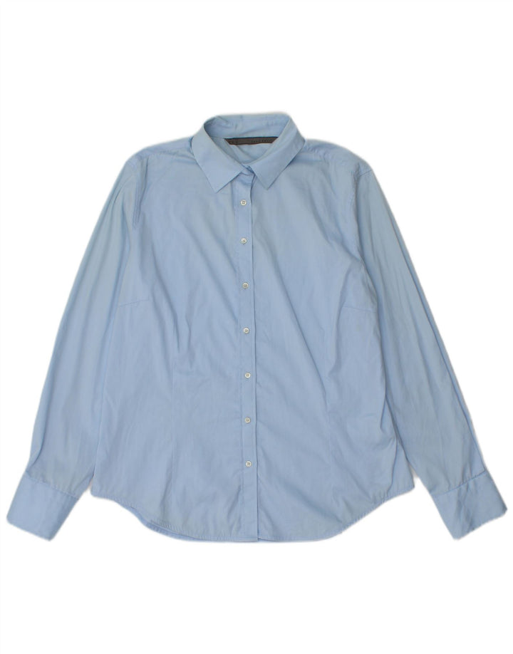 Camicia Zara da donna UK 18 XL cotone blu