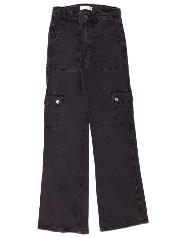 Jeans larghi cargo per ragazze Zara 13-14 anni W24 L28 Grigi