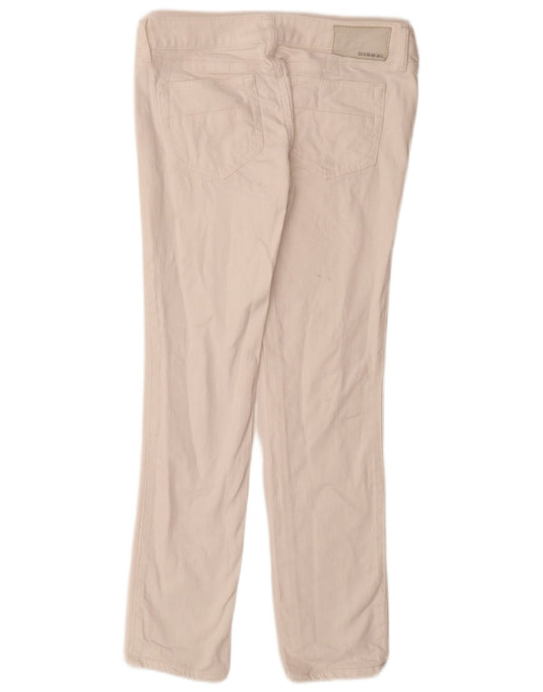 Jeans Cuddy Slim da donna Diesel W28 L29 cotone bianco