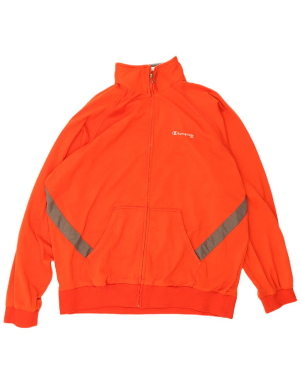Giacca da tuta da uomo Champion 2XL Poliestere color block arancione