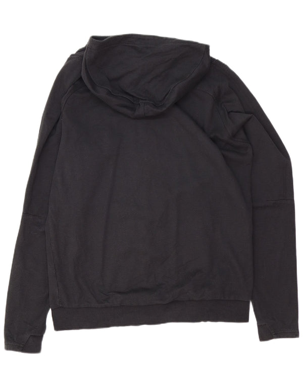 PUMA Felpa con cappuccio e zip grafica AC Milan da uomo in cotone nero medio