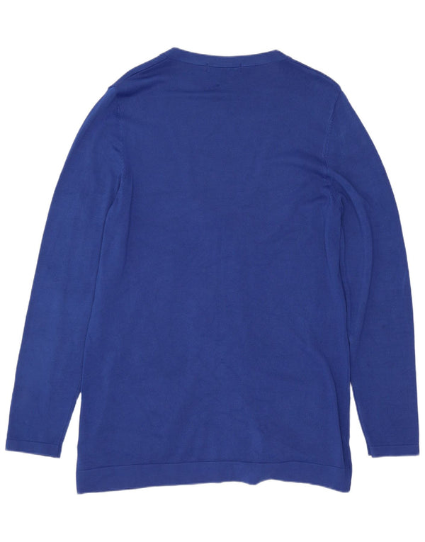 Maglione cardigan vestibilità regolare da donna Marks & Spencer UK 14 Blu medio