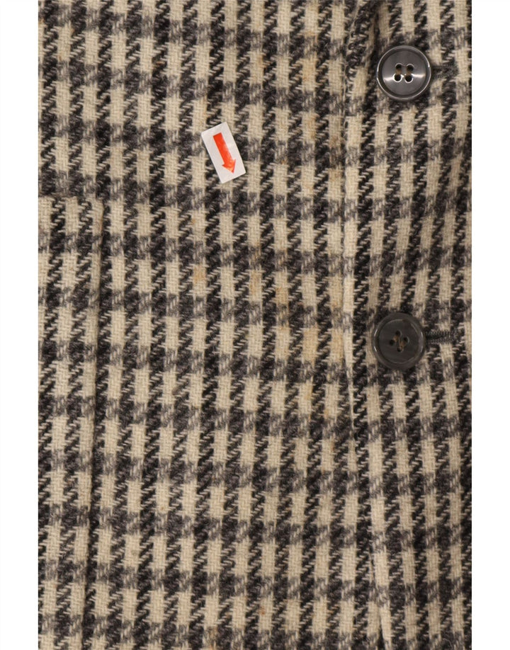 DEI FILZI Giacca Blazer 3 Bottoni Uomo IT 48 Pied De Poule Grigio Medio