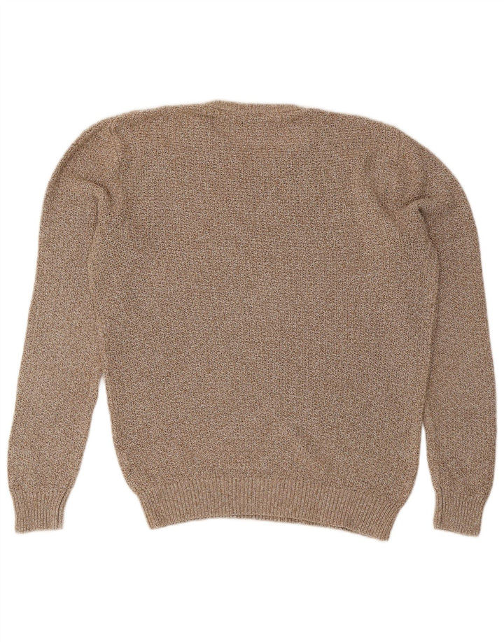 Maglione maglione girocollo da uomo Zara beige medio chiazzato