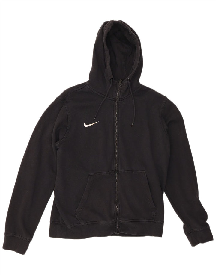 Maglione con cappuccio e zip da uomo NIKE medio nero