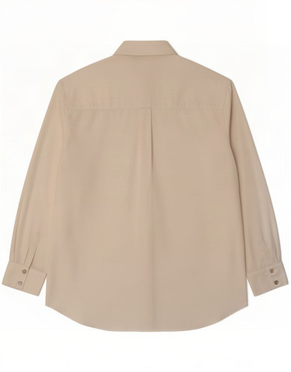 Camicia oversize da donna Zara UK 14 Poliestere bianco medio