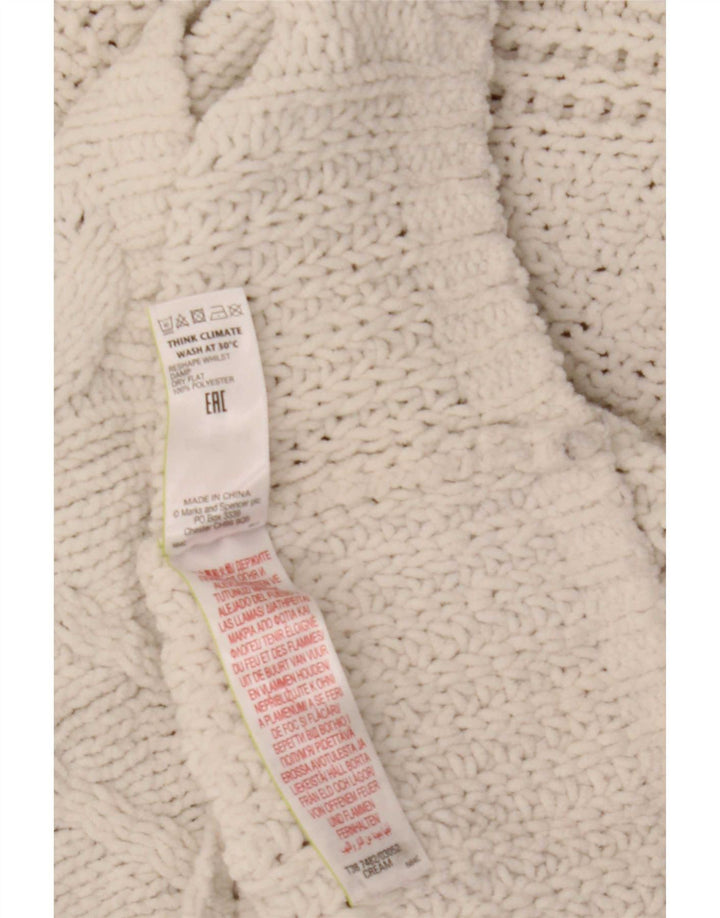 Maglione maglione a collo alto da donna Marks & Spencer UK 14 Beige medio