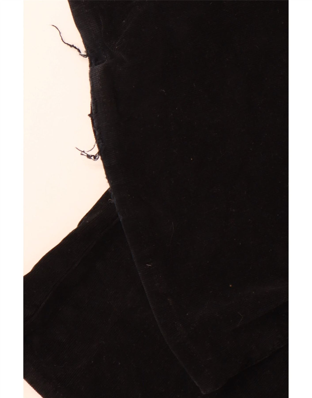 Pantaloni da donna in velluto a coste svasati Chaffee LEE W28 L33 cotone nero