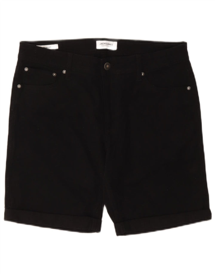 Pantaloncini casual regolari da uomo Jack & Jones medi W32 cotone nero