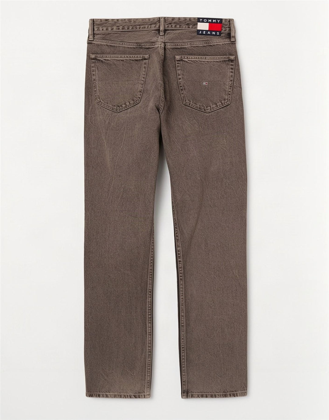 Jeans dritti da uomo Tommy Hilfiger W33 L32 cotone grigio