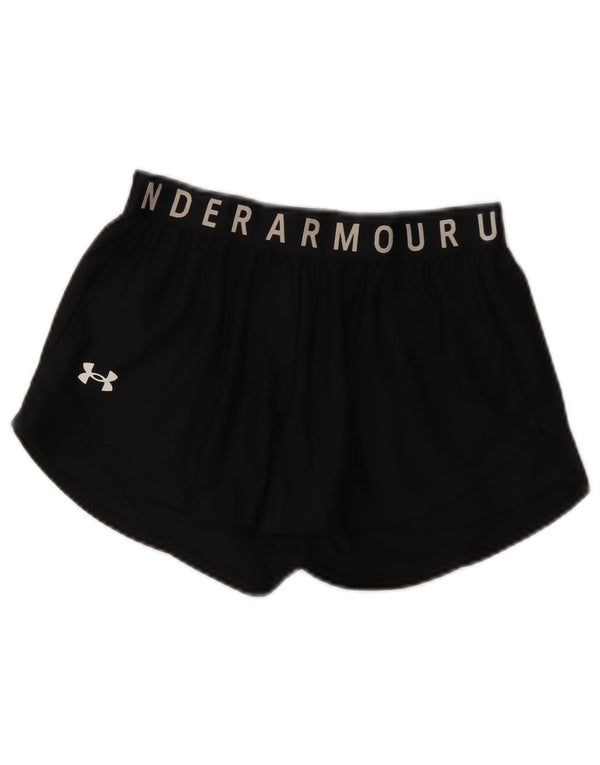 Pantaloncini sportivi Under Armour da donna Heat Gear Graphic UK 6 XS poliestere nero