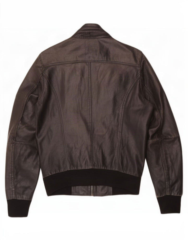 CDP Giacca in pelle da uomo IT 46 piccola nera