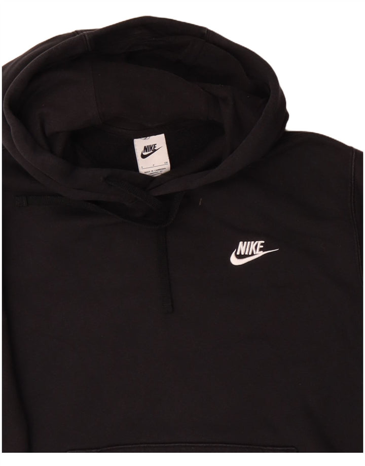 Felpa con cappuccio da uomo Nike Small in cotone nero