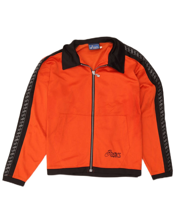 Giacca da tuta grafica da donna Asics UK 16 Large Orange Colourblock