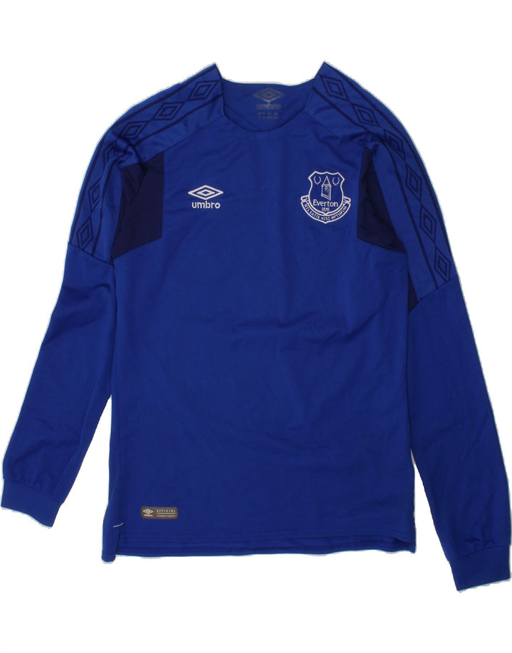 UMBRO Boys Graphic Top Long Sleeve 11-12 Years Navy Blue Polyester Vintage Umbro and Second-Hand Umbro from Messina Hembry 