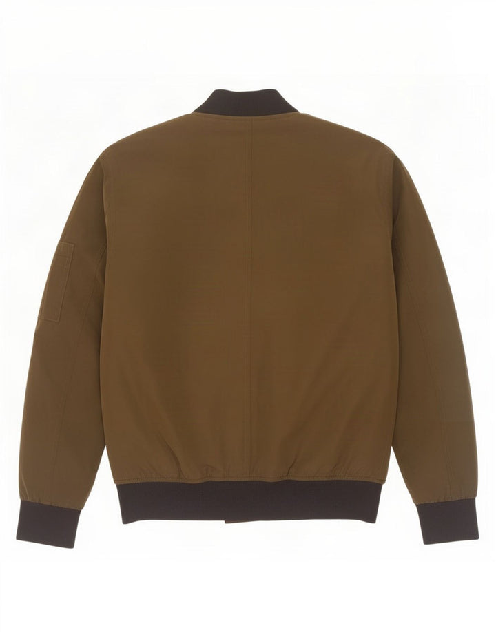 Giubbotto bomber da uomo Zara UK 38 Poliestere color block color kaki medio
