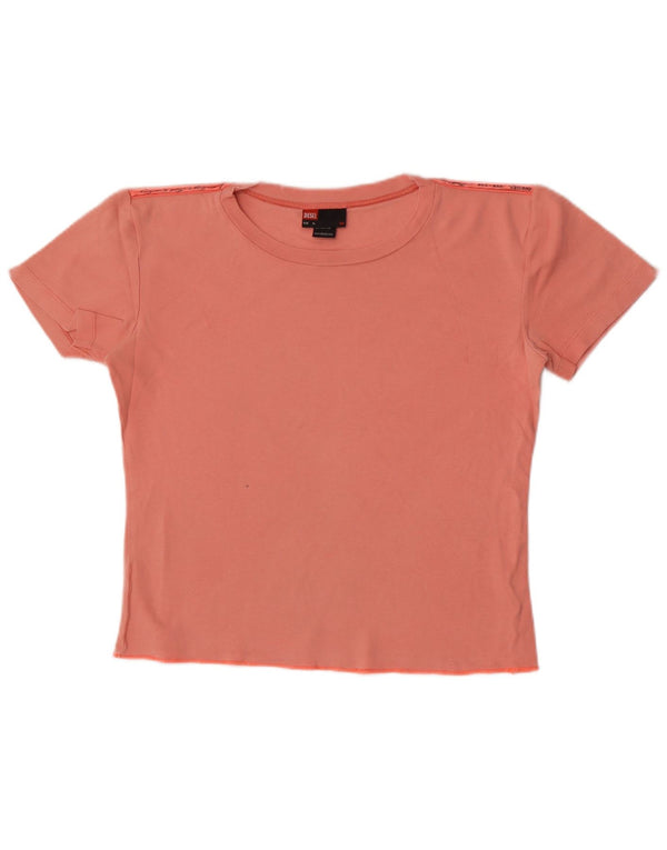 T-shirt corta da donna Diesel UK 18 XL cotone rosa