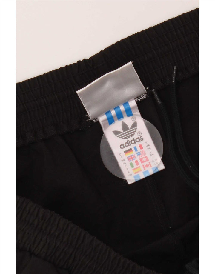 Pantaloncini sportivi da uomo Adidas Bermuda grandi neri in poliestere