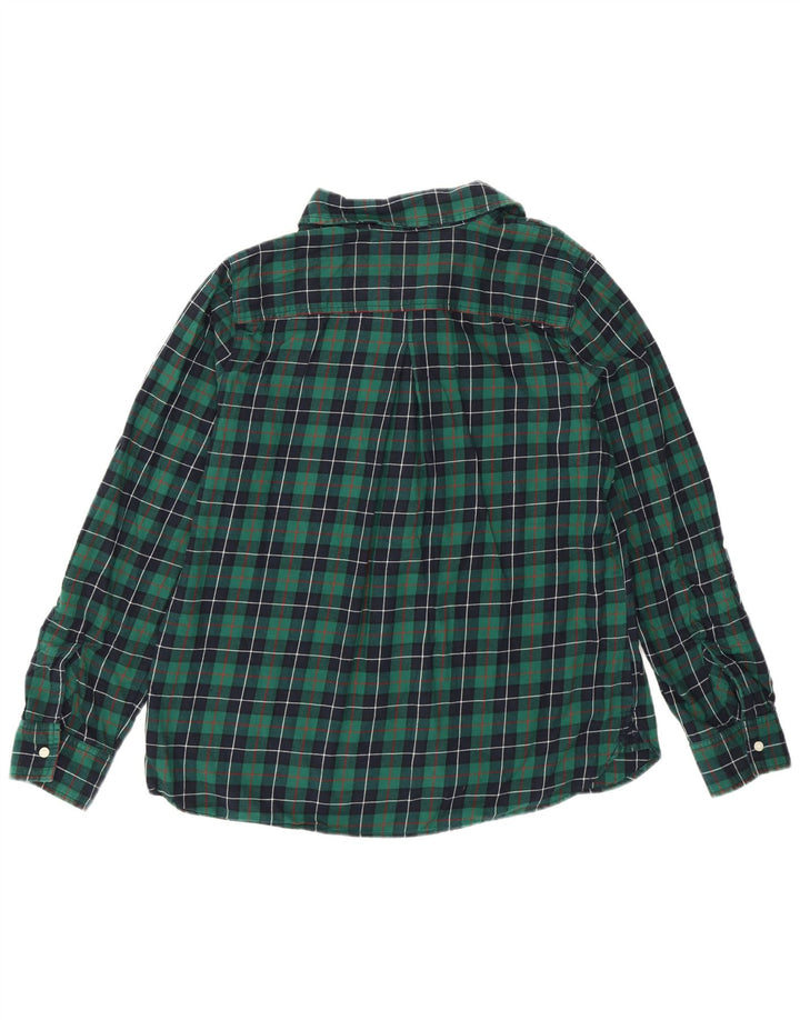 Camicia pullover in flanella da donna Tommy Hilfiger UK 16 cotone a quadri verdi grandi