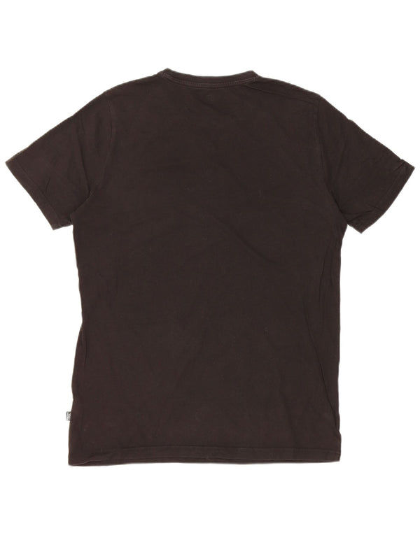 T-shirt grafica da uomo Puma Top Small in cotone nero