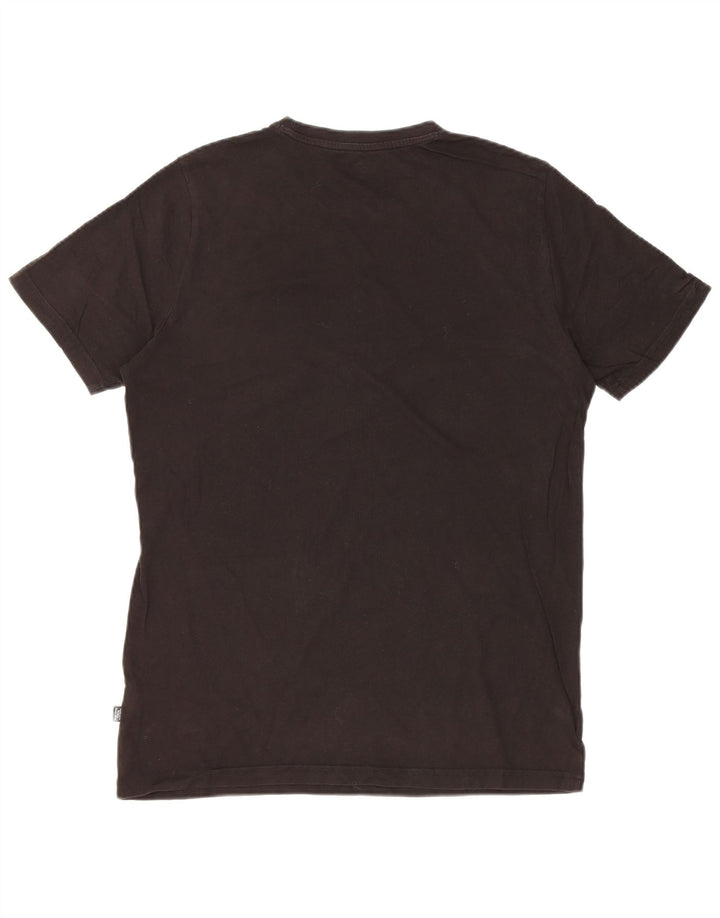 T-shirt grafica da uomo Puma Top Small in cotone nero