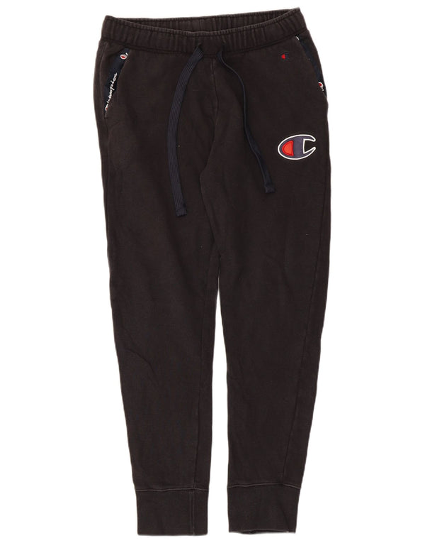 Pantaloni da tuta con grafica da donna Champion Joggers UK 6 XS cotone nero