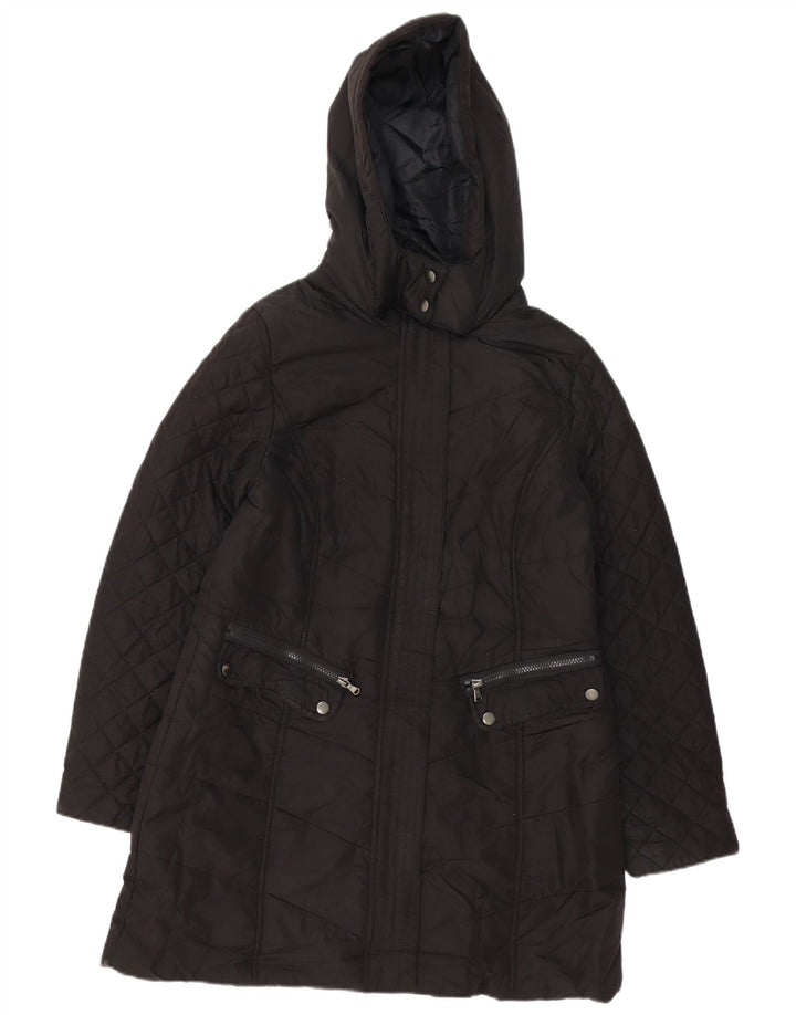 Giacca a vento con cappuccio da donna M&Co UK 14 poliestere nero medio
