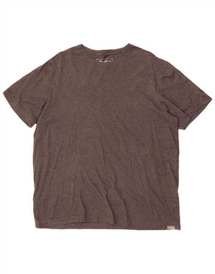 T-shirt da uomo Eddie Bauer Top grande in cotone grigio