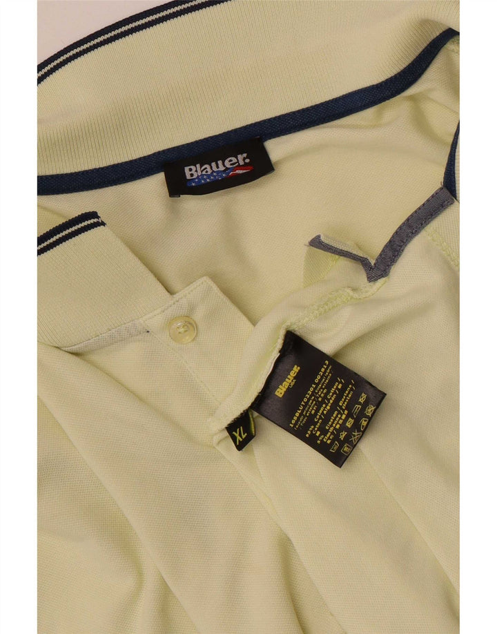 Polo Blauer Uomo XL Cotone Giallo