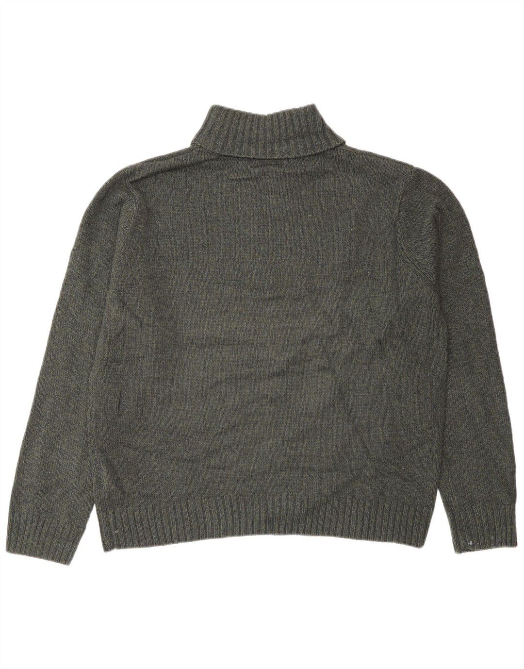 Maglione maglione a collo alto da uomo Marks & Spencer grande acrilico verde