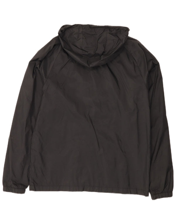 Giacca antipioggia con cappuccio da donna Nike UK 38 Medium Black Nylon Sports
