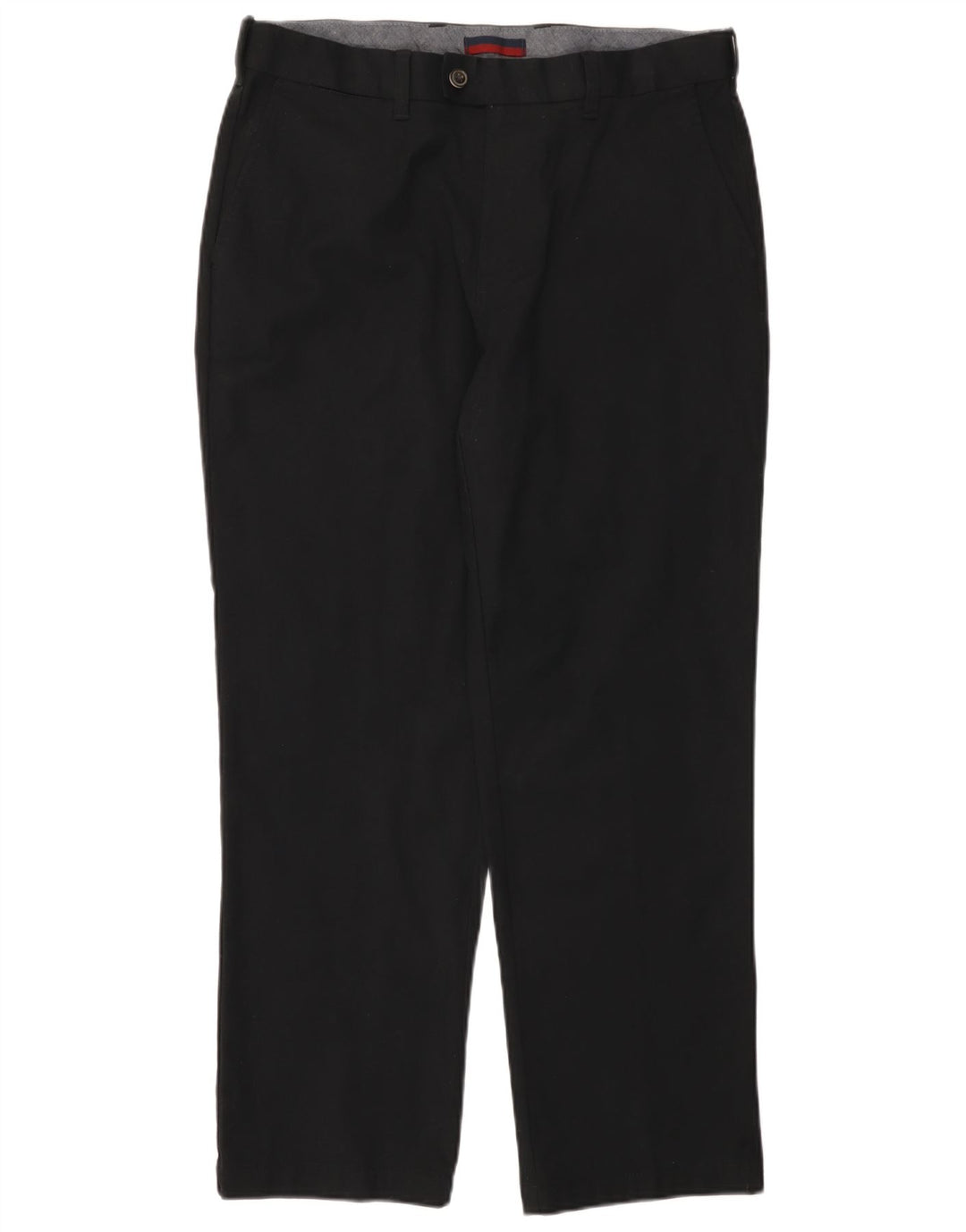 Pantaloni da abito dritti da uomo Marks & Spencer W36 L29 cotone nero