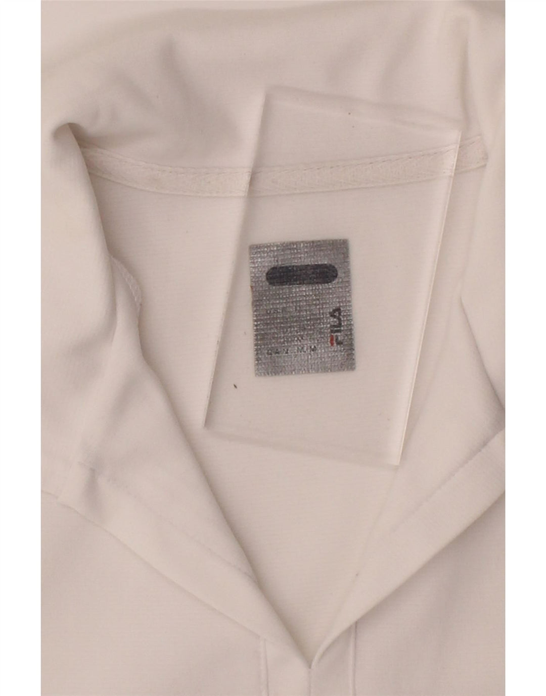 FILA Womens Polo Shirt UK 12 Medium White Vintage Fila and Second-Hand Fila from Messina Hembry 