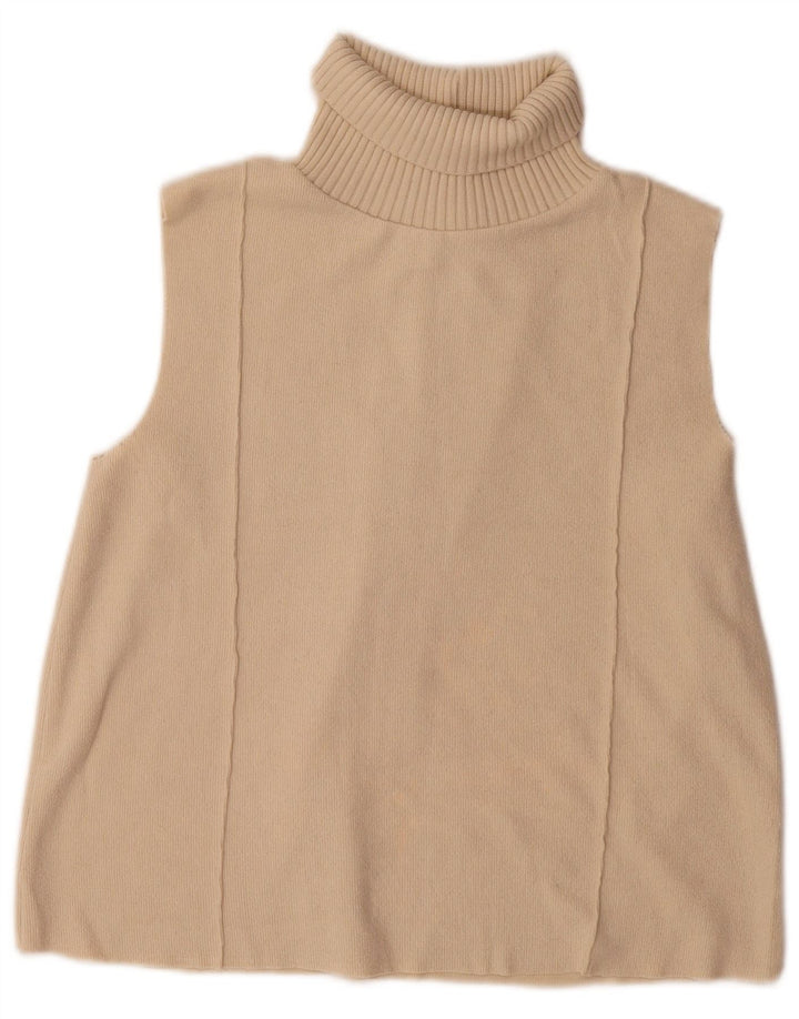 Canotta canotta da donna Zara UK 10 piccola in poliestere beige
