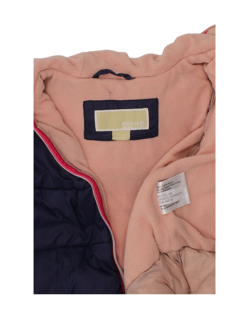 MICHAEL KORS Baby Girls Winter Hooded Jumpsuit 6-9 Months  Navy Blue Vintage Michael Kors and Second-Hand Michael Kors from Messina Hembry 