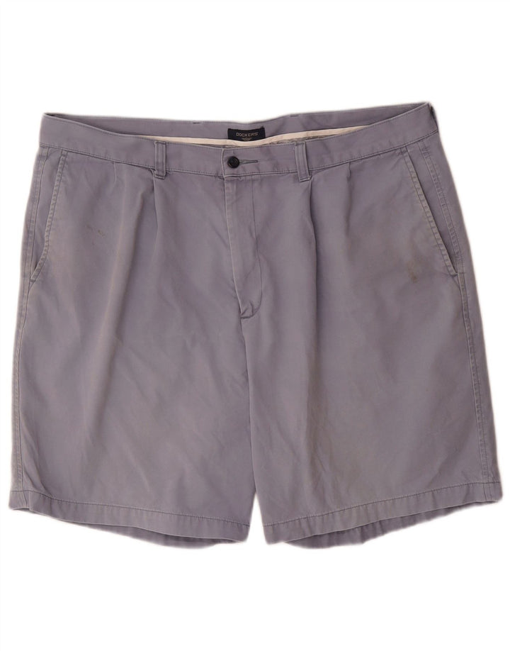 DOCKERS Mens Pegged Chino Shorts W40 XL Blue Cotton