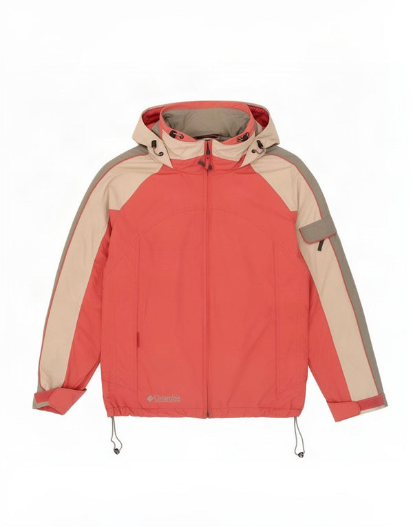 Giacca da sci con cappuccio da donna Columbia UK 14 Medium Red Colourblock in poliammide