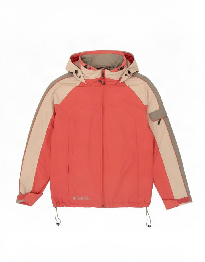 Giacca da sci con cappuccio da donna Columbia UK 14 Medium Red Colourblock in poliammide