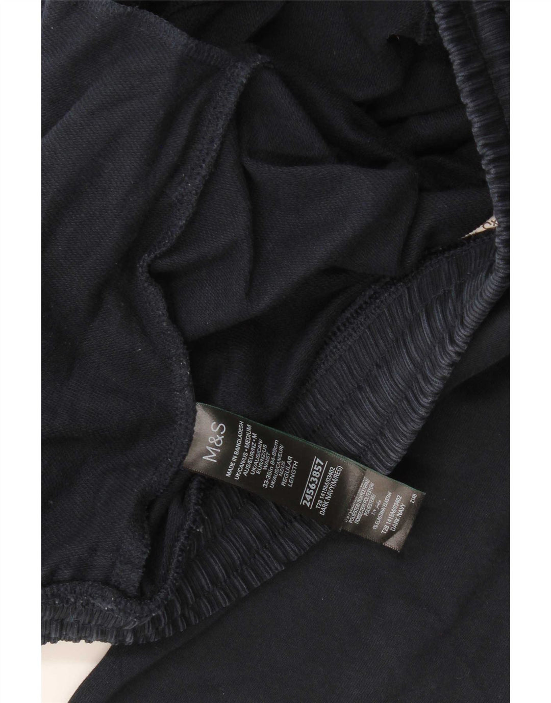 Pantaloni da tuta da uomo Marks & Spencer medio cotone blu navy