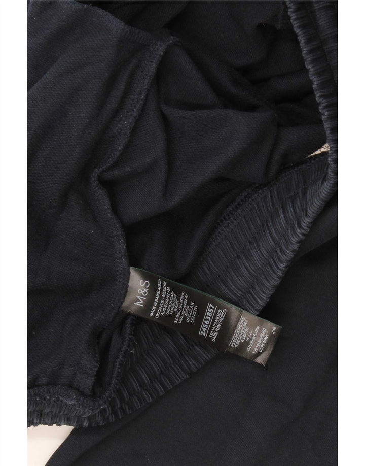 Pantaloni da tuta da uomo Marks & Spencer medio cotone blu navy