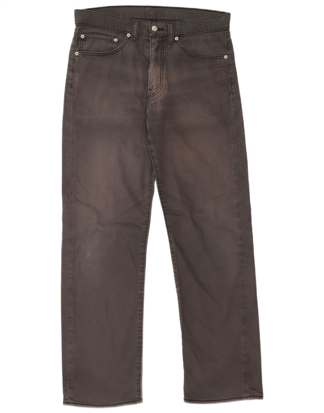 Pantaloni casual dritti da uomo LEVI'S W34 L32 in cotone grigio