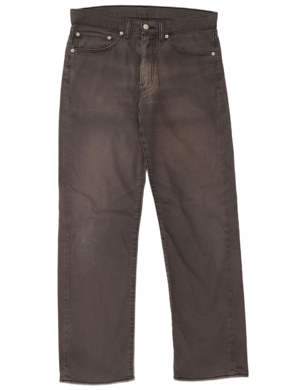 Pantaloni casual dritti da uomo LEVI'S W34 L32 in cotone grigio