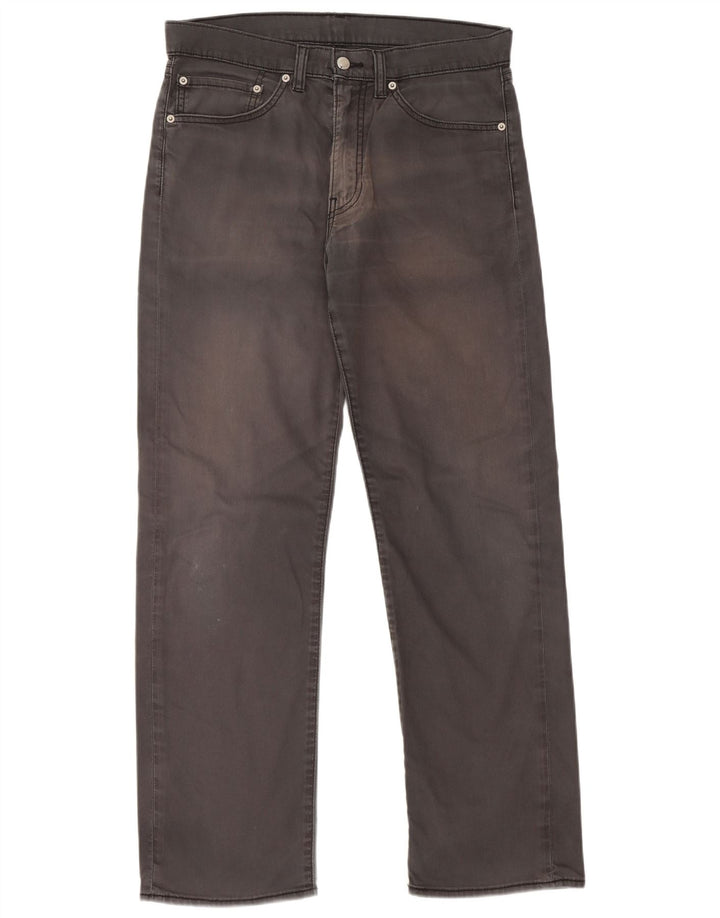 Pantaloni casual dritti da uomo LEVI'S W34 L32 in cotone grigio