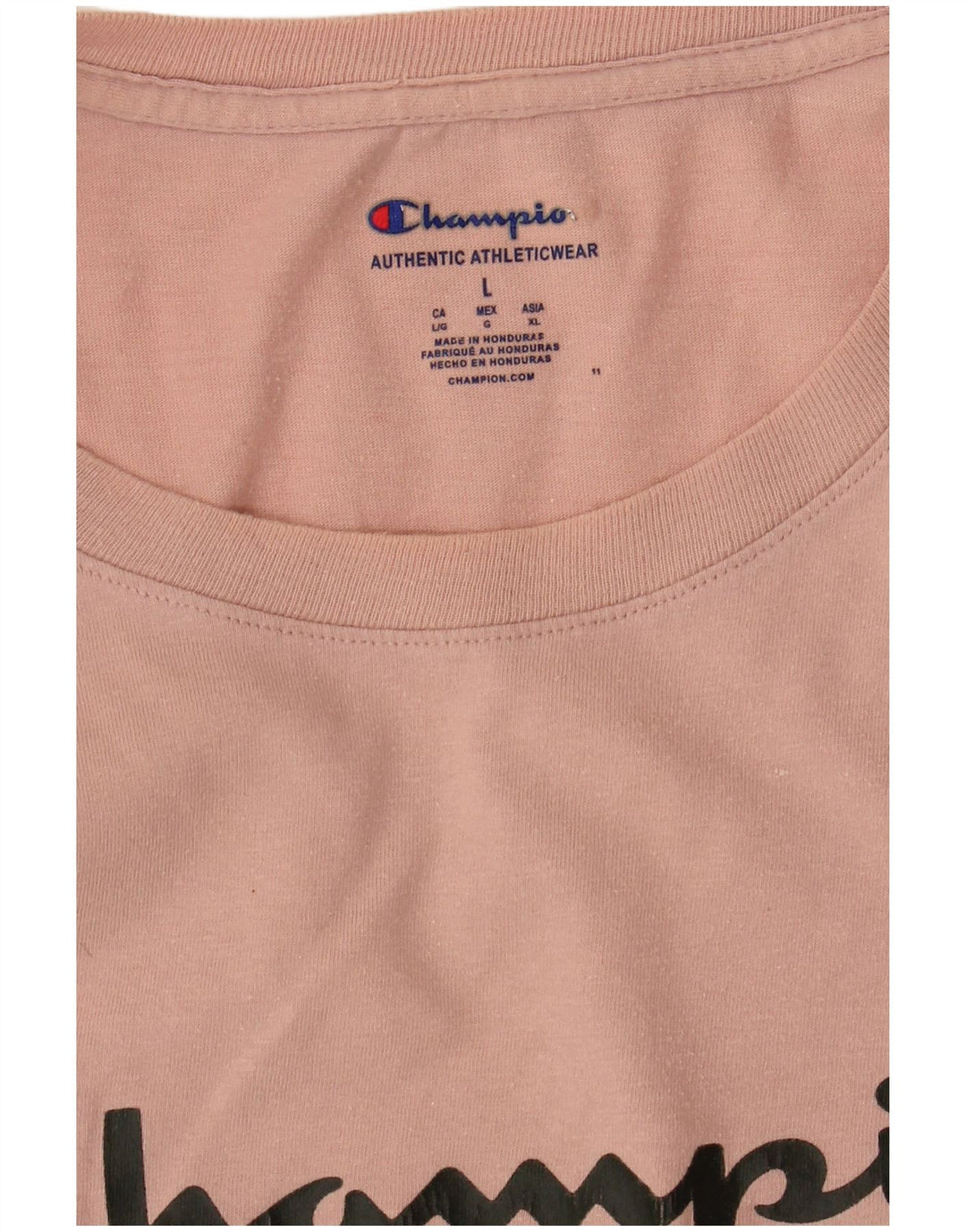 T-shirt grafica da uomo Champion Top grande rosa