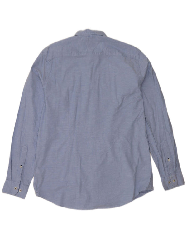 Camicia slim fit da uomo Tommy Hilfiger XL in cotone blu