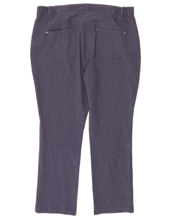 Pantaloni casual da donna Marks & Spencer UK 18 XL W36 L38 Blu navy