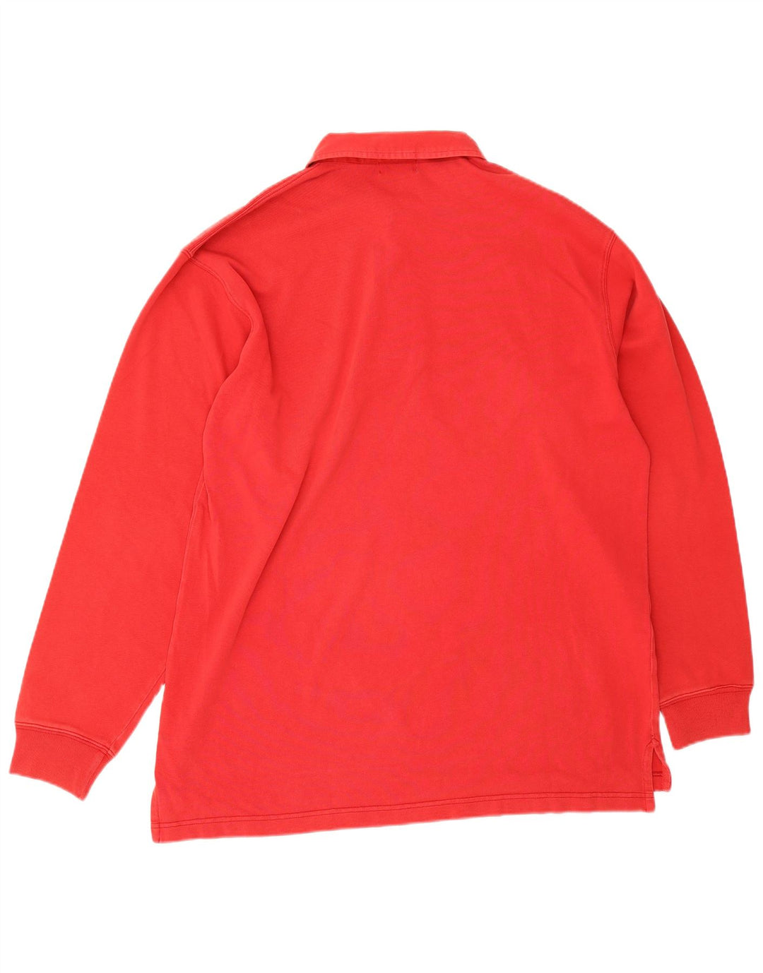 Polo Uomo Manica Lunga Alberto Aspesi Cotone Rosso Medio