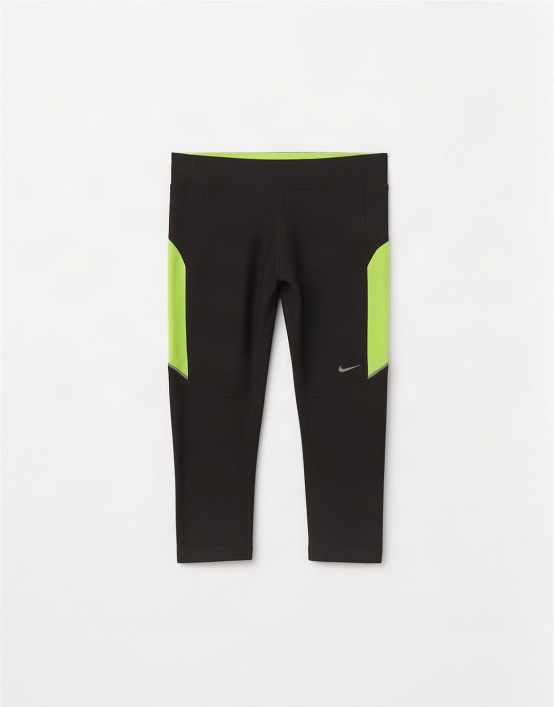 Leggings Nike Dri Fit Capri da donna UK 10 Small Grigio Colourblock Poliestere