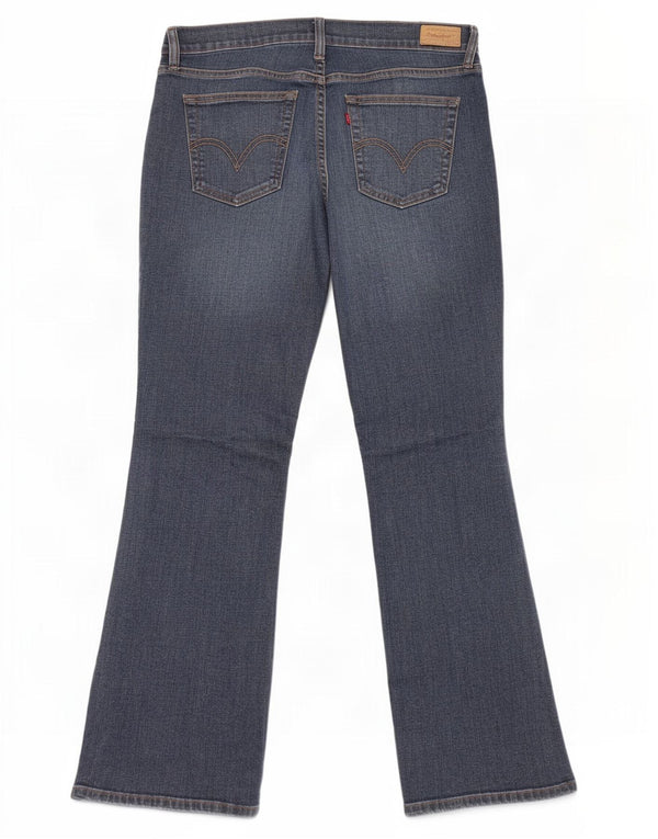 Levi's Uomo 515 Bootcut Jeans US 10 Large W32 L29 Cotone Blu
